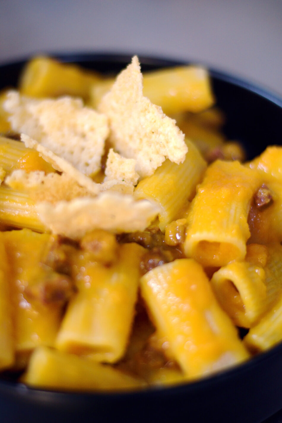 Pasta zucca e chorizo